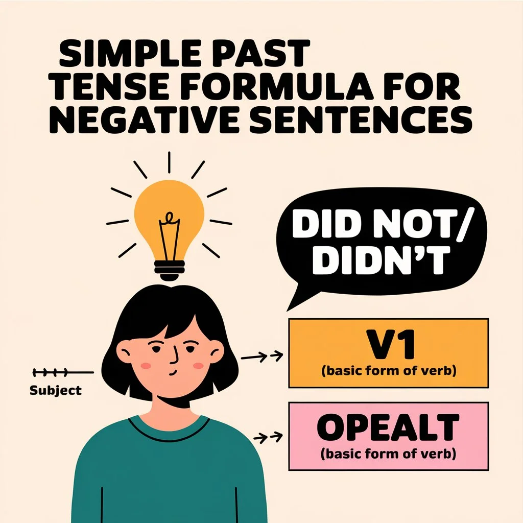 Simple Past Tense Formula for Negative Sentences