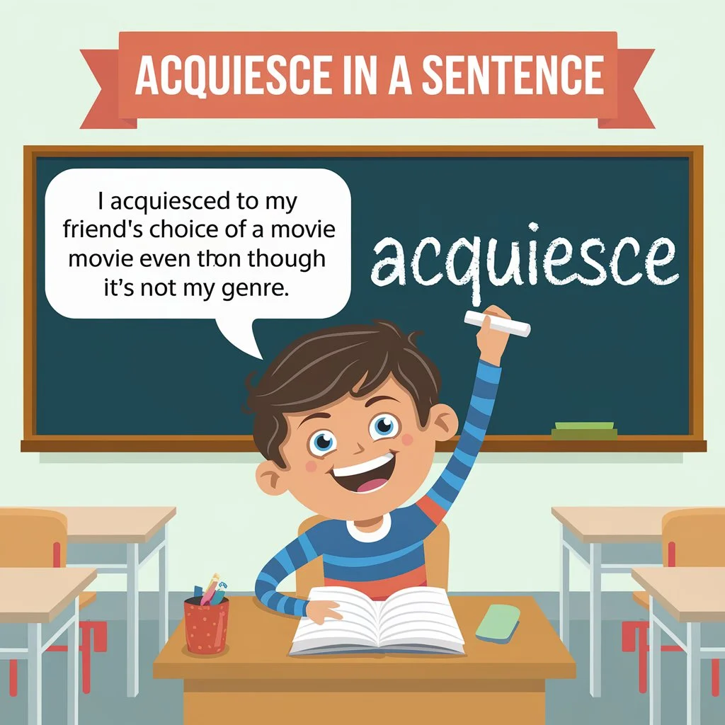 Acquiesce In A Sentence|Definition & Meaning