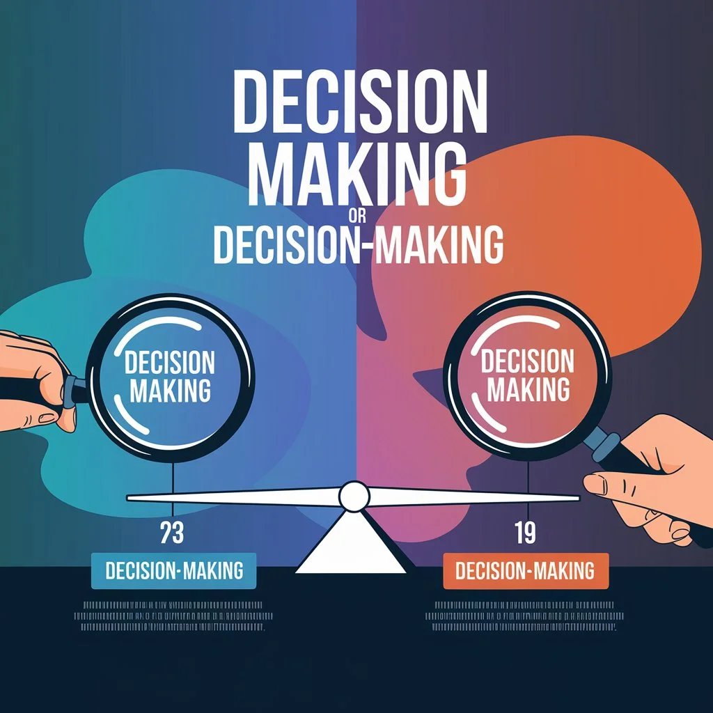 Decision making or Decision-making|The Difference