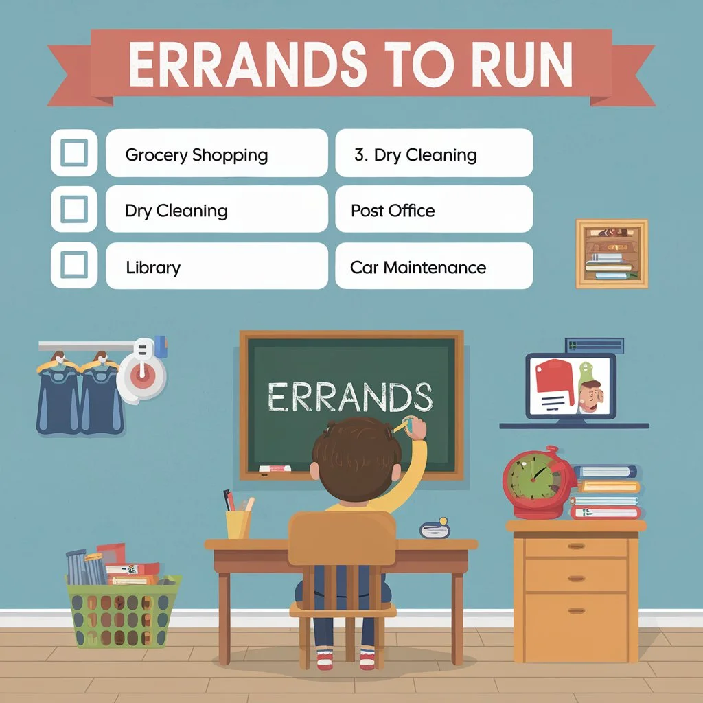 Errands To Run|Correct way of saying