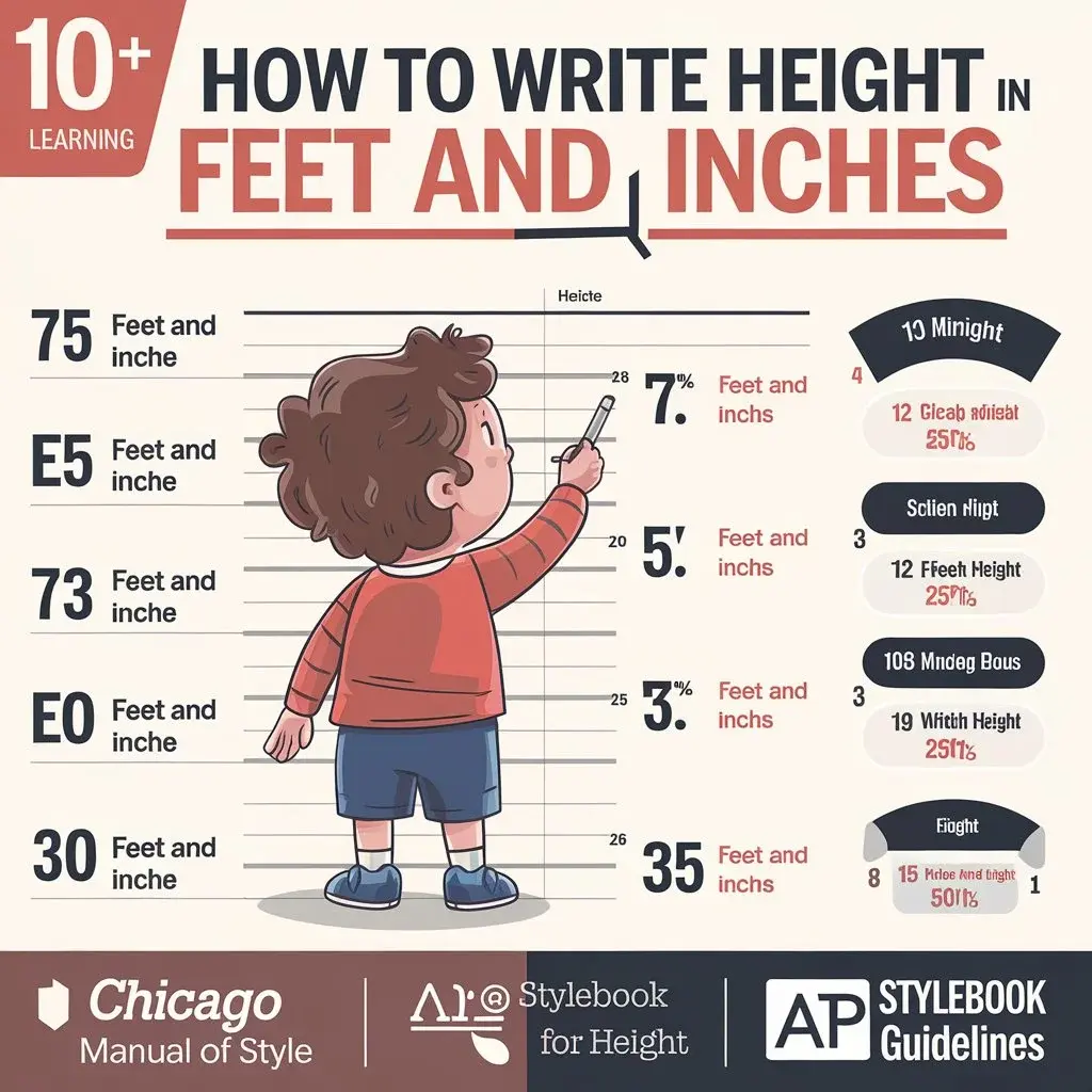 How To Write Height In Feet And Inches| Examples