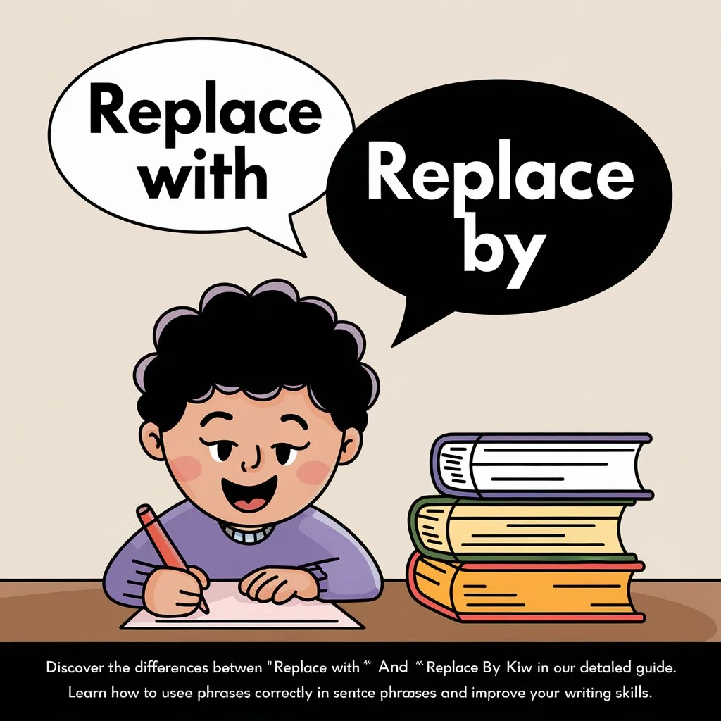 "Replace With" and "Replace By"|Knowing The Difference