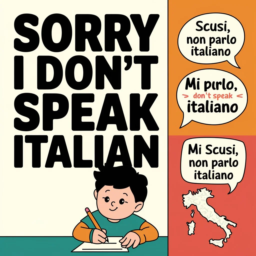 “Sorry I do not speak Italian”| How To Say It