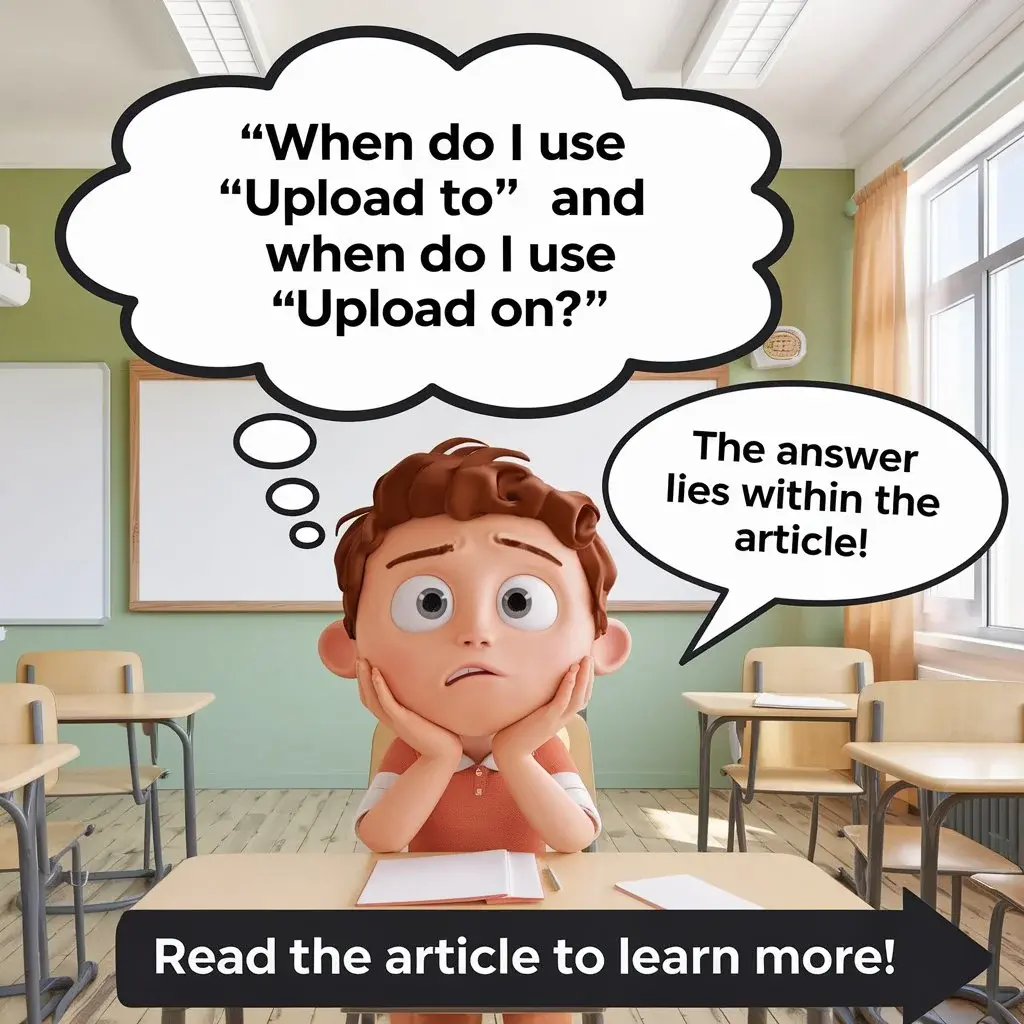 "Upload To" and "Upload On"|Definition And Meaning